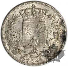 FRANCE-1828M-5 Francs Charles X TTB+