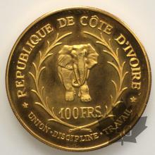 COTE D&#039;IVOIRE-1966-100 FRANCS