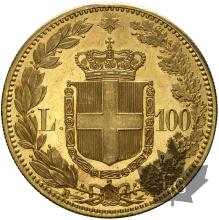 ITALIE-1882-100 LIRE-UMBERTO-SUP-FDC