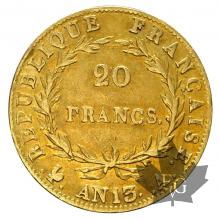 FRANCE-1805-AN 13A- 20 FRANCS-G.1022-TTB