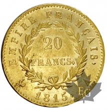 FRANCE-1815A-20 FRANCS-CENT JOURS-SUP-FDC