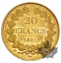 FRANCE-1847A-20 FRANCE-LOUIS PHILIPPE-TTB-SUP