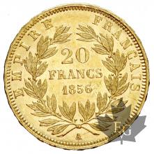 FRANCE-1855A-20 FRANCS-NAPOLEON III-prFDC