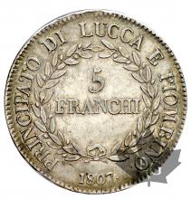 ITALIE-1807-5FRANCHI-LUCCA-TTB+