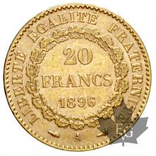 FRANCE-1896A-20 FRANCS-III REPUBLIQUE-prSUP