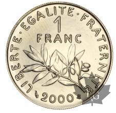 FRANCE-2000-1 FRANC EN OR SEMEUSE-FDC