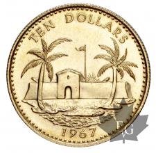 BAHAMAS-1967-10 DOLLARS-FDC