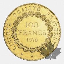 FRANCE-1878 A-100 FRANCS-III ème REPUBLIQUE-SUP