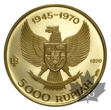 INDONESIE-1970-5000 RUPIAH-PROOF
