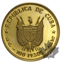 CUBA-1977-100 PESOS-PROOF