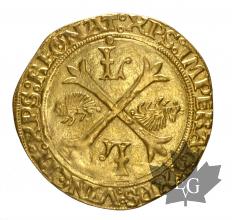 FRANCE-1498-1514-LOUIS XII- ECU AU PORC EPIC-TTB
