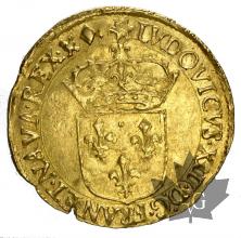 FRANCE-1641-LOUIS XIII-1610-1643-ECU OR-TTB