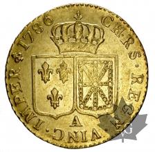 FRANCE-1786A-LOUIS XVI-1774-1793-LOUIS OR-TTB-SUP