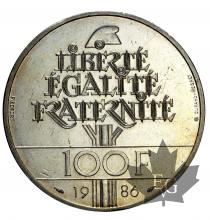 FRANCE-1986-100 FRANCS-PIEFORT LIBERTE-SUP