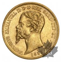 ITALIE-1851-20 LIRE-VITTORIO EMANUELE II-SUP
