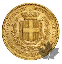 ITALIE-1852-20 LIRE-VITTORIO EMANUELE II-qSUP
