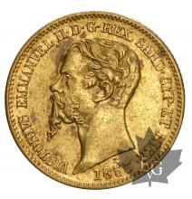 ITALIE-1853-20 LIRE-VITTORIO EMANUELE II-TTB