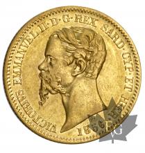 ITALIE-1856-20 LIRE-VITTORIO EMANUELE II-TTB