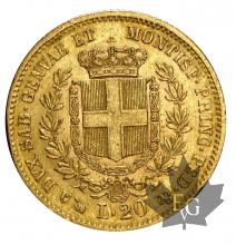 ITALIE-1858-20 LIRE-VITTORIO EMANUELE II-TTB-SUP-GE