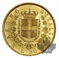 ITALIE-1871-20 LIRE R-VITTORIO EMANUELE II-SUP