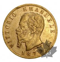 ITALIE-1872-20 LIRE M-VITTORIO EMANUELE II-TTB
