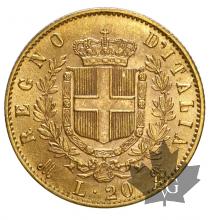 ITALIE-1873-20 LIRE M-VITTORIO EMANUELE II-SUP
