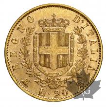 ITALIE-1874-20 LIRE M-VITTORIO EMANUELE II-SUP
