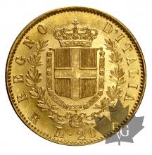 ITALIE-1874-20 LIRE R-VITTORIO EMANUELE II-qFDC