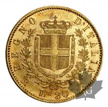 ITALIE-1875-20 LIRE R-VITTORIO EMANUELE II-SUP