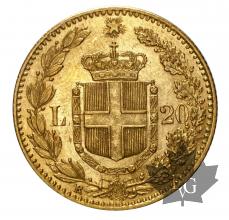 ITALIE-1880-20 LIRE-UMBERTO I-SUP-FDC