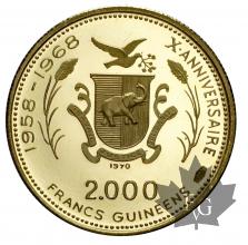 REPUBLIQUE DE GUINÉE-1970-2000 FRANCS-KM31-PROOF
