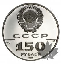 RUSSIE-1989-150 ROUBLES-PLATINE-PROOF