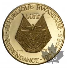 RWANDA-1965-50 FRANCS-PROOF