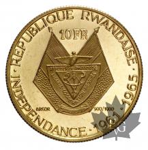 RWANDA-1965-10 FRANCS-PROOF