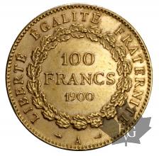 FRANCE-1900A-100 FRANCS-TTB