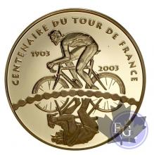FRANCE-2003-50 EURO EN OR- 100 ANS DE TOUR DE FRANCE