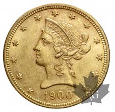 USA-1900-10 DOLLARS LIBERTY HEAD-SUP