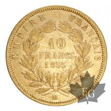 FRANCE-1855BB-10 FRANCS-prTTB