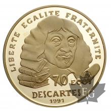 FRANCE-1991-500 FRANCS-DESCARTES-PROOF