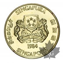 SINGAPORE-1984-2 DOLLARS-PROOF