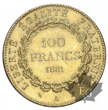 FRANCE-1881A-100 FRANCS-SUP