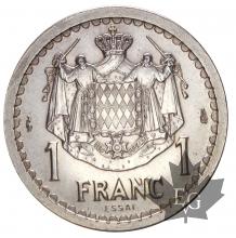 MONACO-1943-1 FRANC-ARGENT-ESSAI-prFDC