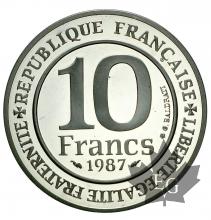 FRANCE-1987-10 FRANCS-PROOF-EPREUVE-BE