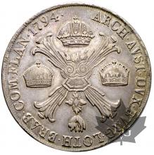 ITALIE-1794-CROCIONE-FRANCESCO II D&#039;ASBURGO-MILAN-TTB