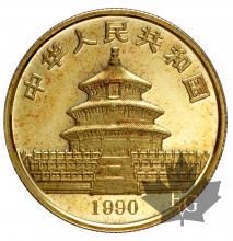 CHINE-1990-50 YUAN-1/2 OZ-PROOF