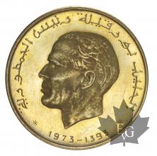 TUNISIE-1973-1393-10 DINARS-PROOF