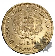 PERU-1965-100 SOLES-FDC
