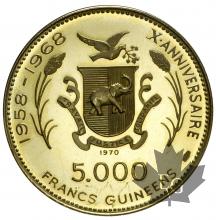 REPUBLIQUE DE GUINÉE-1970-5000 FRANCS-RAMSES III-PROOF