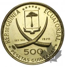 GUINEA EQUATORIAL-1970-500 PESETAS-LENIN-PROOF