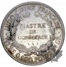 INDOCHINE-1902A-PIASTRE DE COMMERCE-TTB-